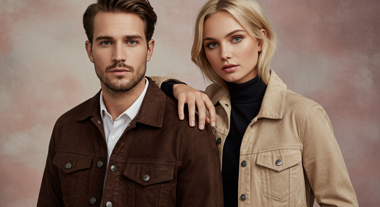 Spring Jacket | Suede trucker jacket for spring season