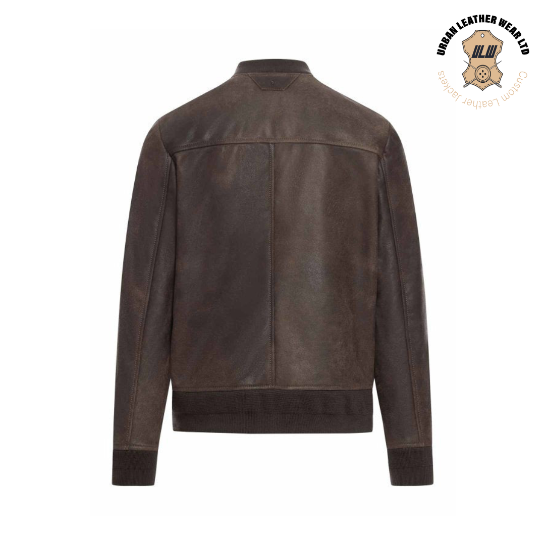 A-1 Bomber Flight Jacket Chocolate URBAN LEATHER WEAR LTD