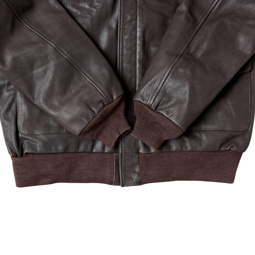 A-2 Flight Jacket – Seal Brown URBAN LEATHER WEAR LTD