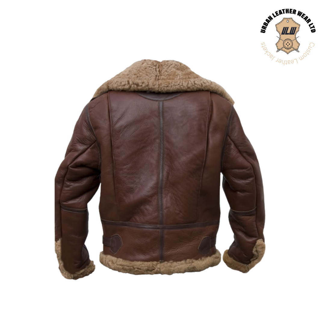 B-6 Leather Flight Jacket Brown URBAN LEATHER WEAR LTD