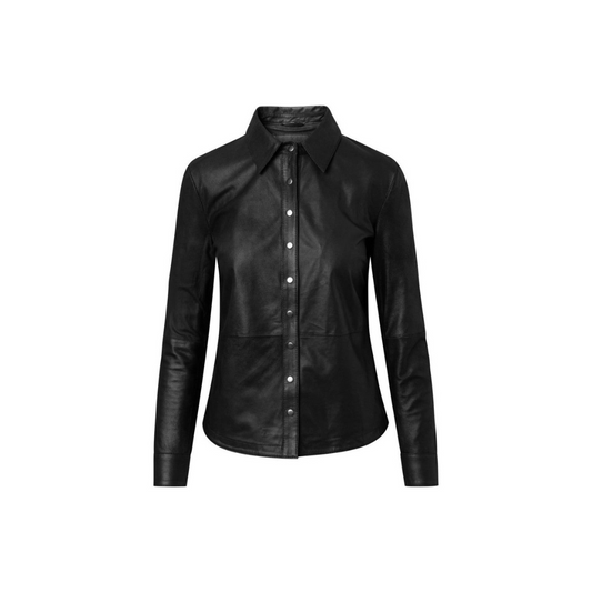 Basic Leather shirt in soft leather URBAN LEATHER WEAR LTD