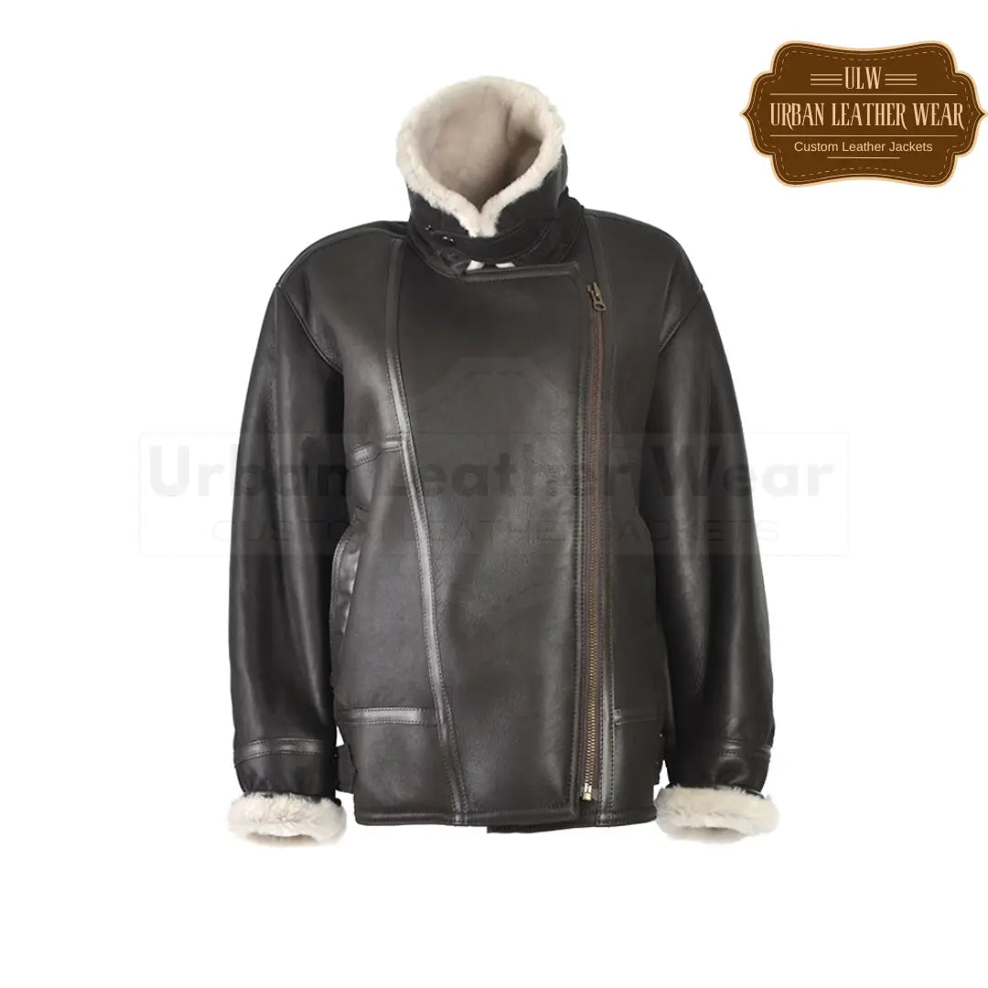 Shop our stunning Flying Leather Jacket, perfect for any woman looking for style and functionality.