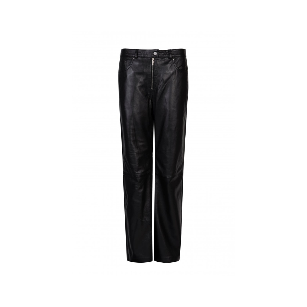 Ladies Zip Front Leather Trouser URBAN LEATHER WEAR LTD