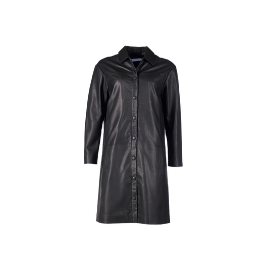 Ladies leather Short coat Black URBAN LEATHER WEAR LTD