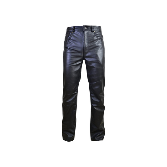 Men 5 Pocket Motorcycle Leather Pants URBAN LEATHER WEAR LTD