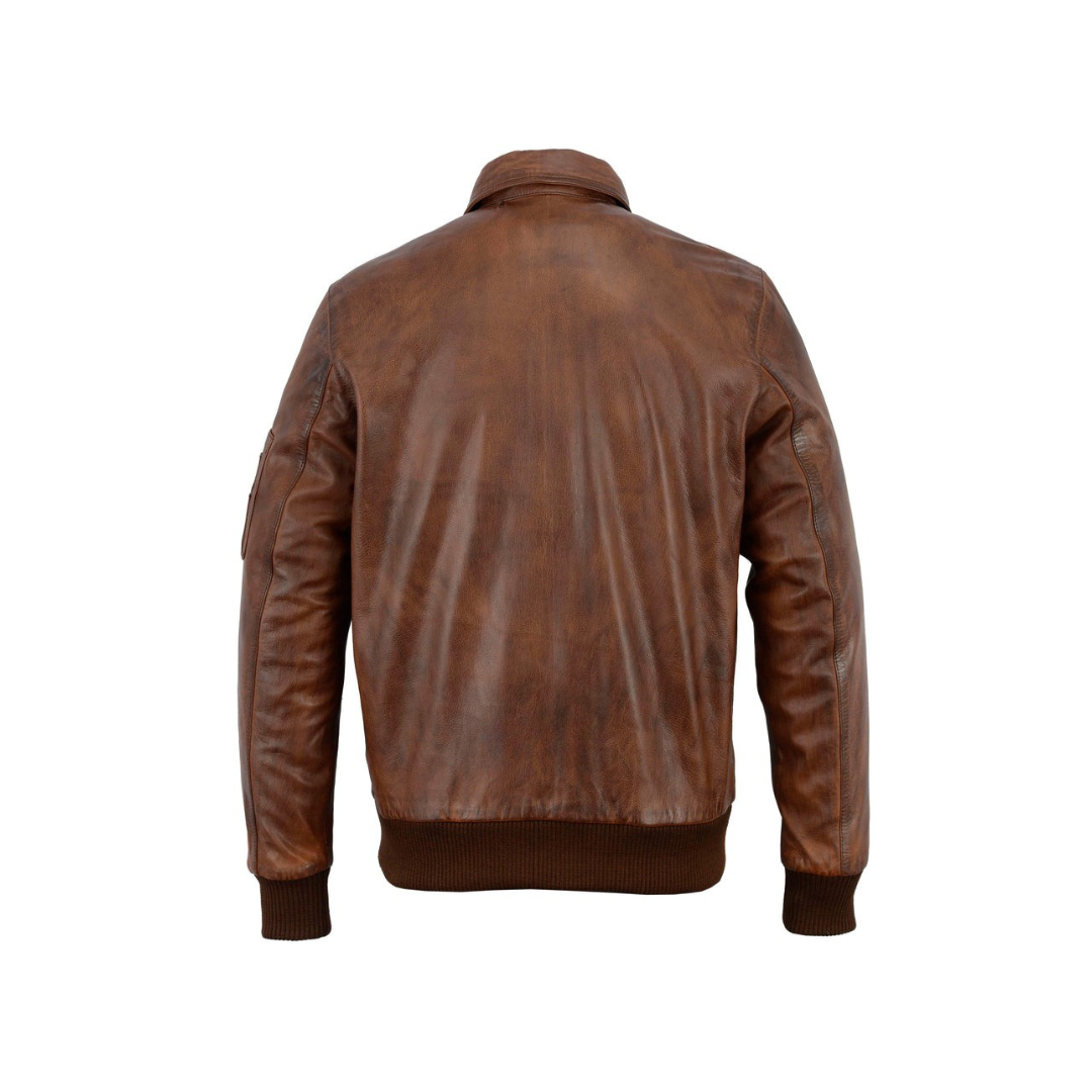 MA-1 Flight Jacket Distressed Brown URBAN LEATHER WEAR LTD