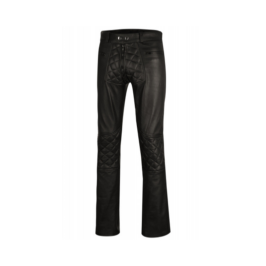 Men Quilted Genuine Leather Pant URBAN LEATHER WEAR LTD