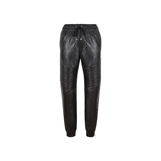 Leather Trousers Quilted Track Pants URBAN LEATHER WEAR LTD