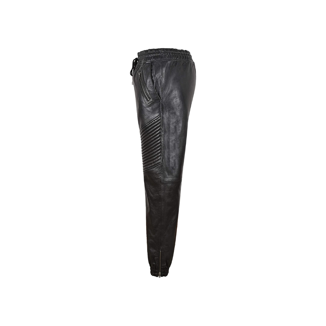 Leather Trousers Quilted Track Pants URBAN LEATHER WEAR LTD