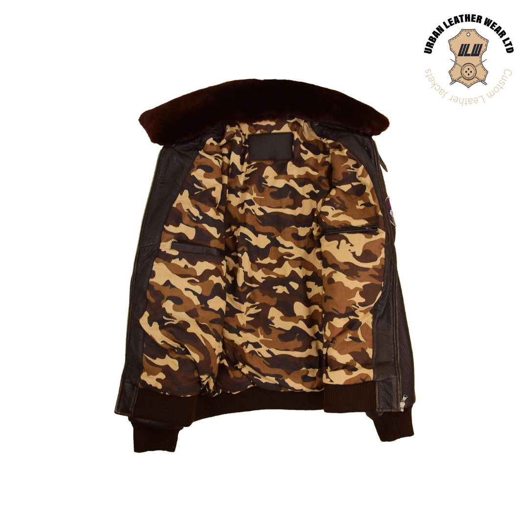 G-1 Bomber Jacket Airforce Badges URBAN LEATHER WEAR LTD