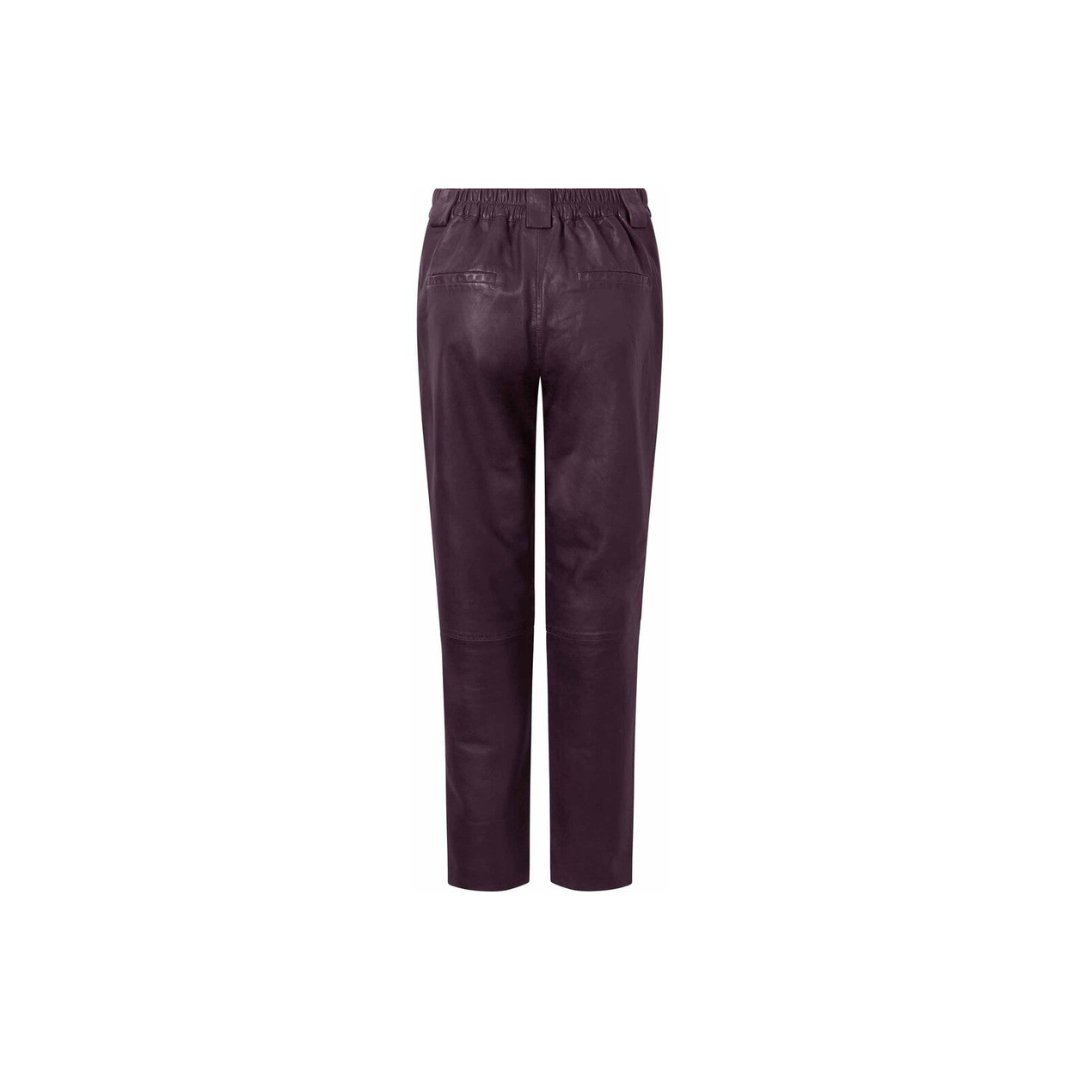 Women Soft Leather pant purple URBAN LEATHER WEAR LTD