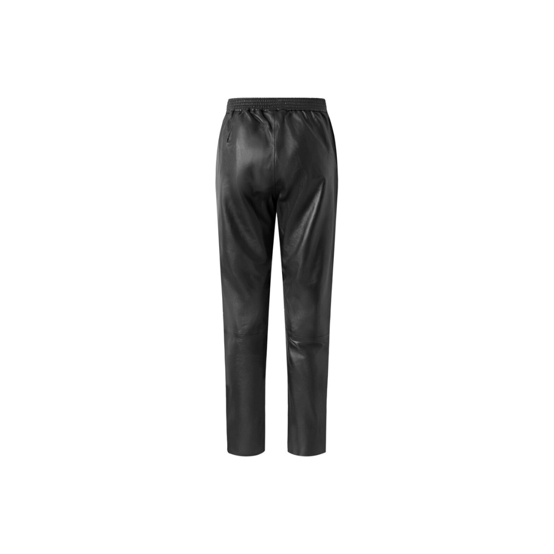 Women leather baggy pants - Black URBAN LEATHER WEAR LTD