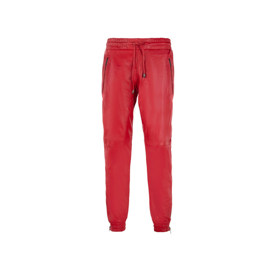 Red Leather Trousers Outfit Men URBAN LEATHER WEAR LTD