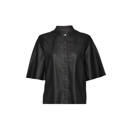 Women Leather Top - T-Shirt URBAN LEATHER WEAR LTD