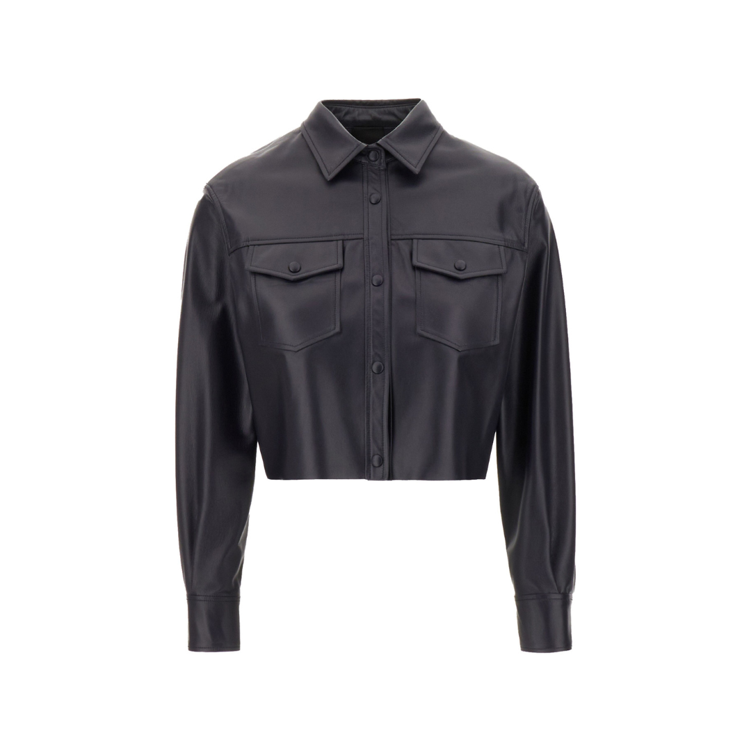 Women Leather Shirts Collection | Sleek Tops, Button-Downs & Oversized Styles