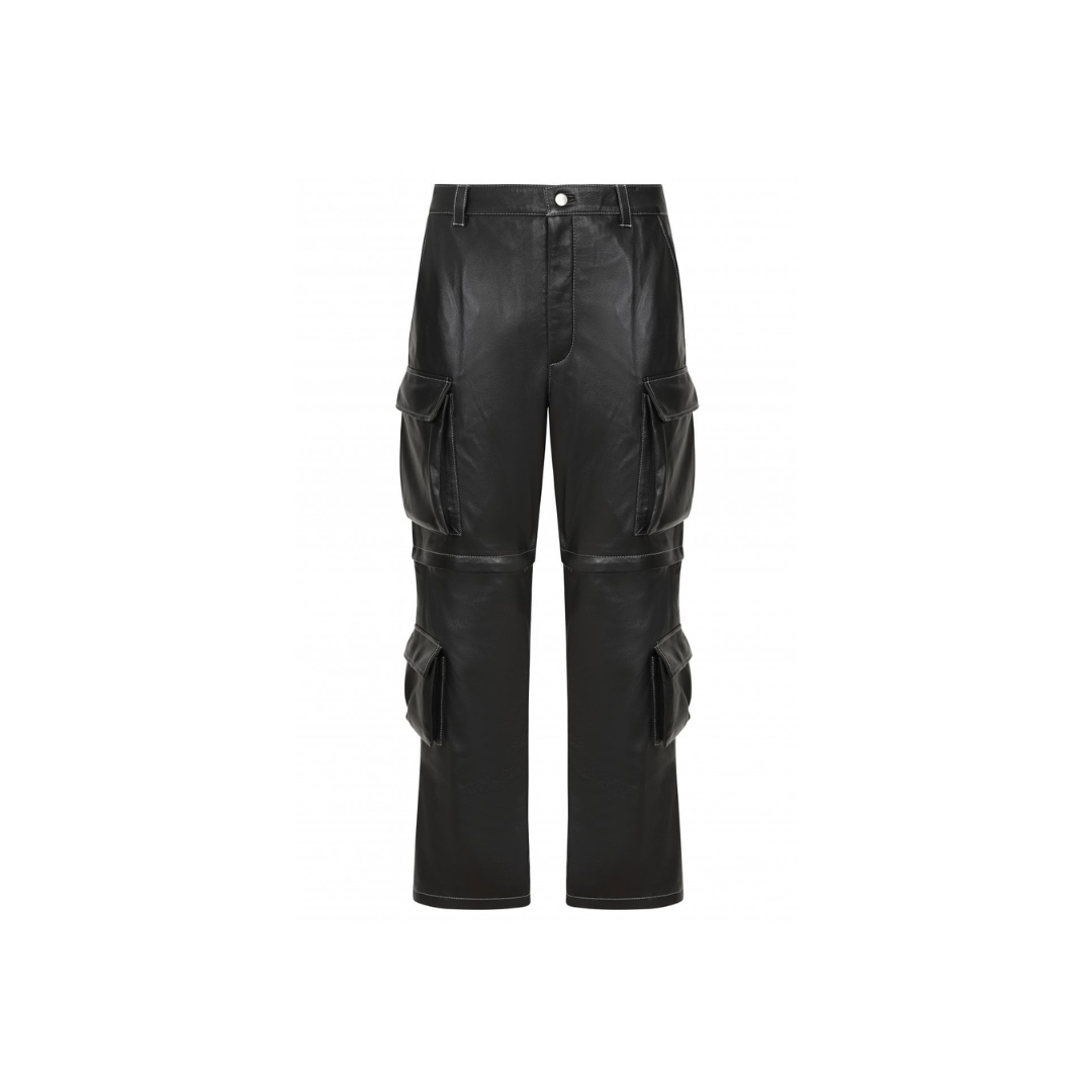 2-IN-1 Leather Cargo Trousers URBAN LEATHER WEAR LTD