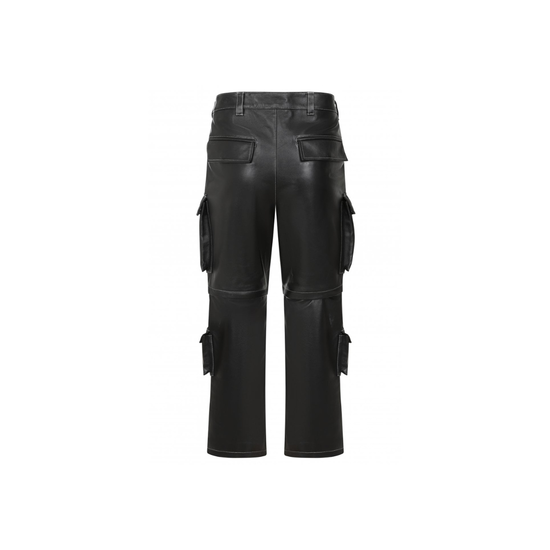 2-IN-1 Leather Cargo Trousers URBAN LEATHER WEAR LTD