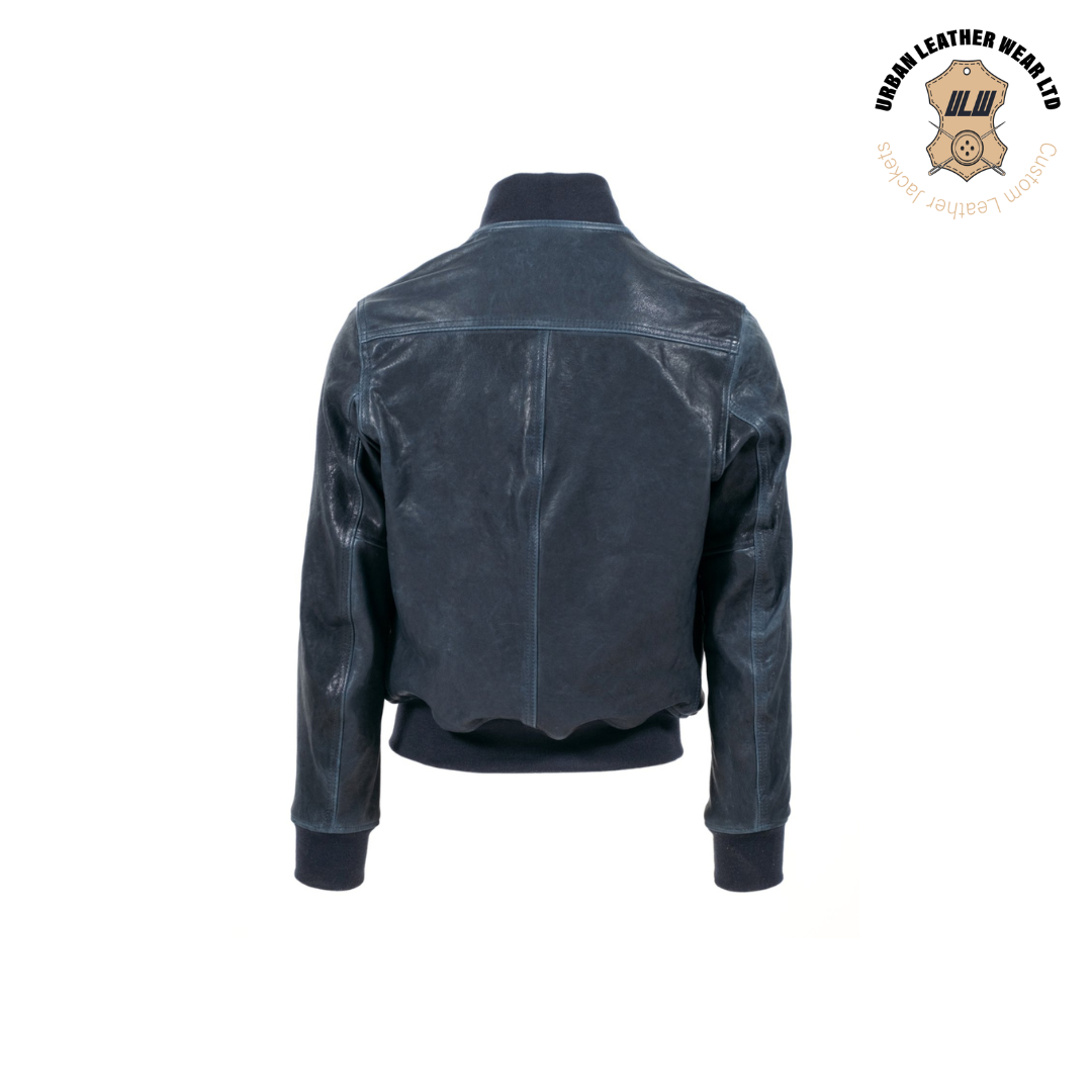 A-1 Flight Bomber Jacket Navy Blue URBAN LEATHER WEAR LTD