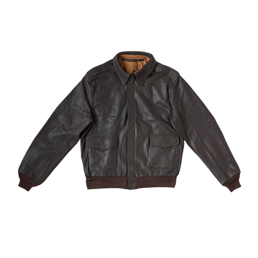 A-2 Flight Jacket – Seal Brown URBAN LEATHER WEAR LTD