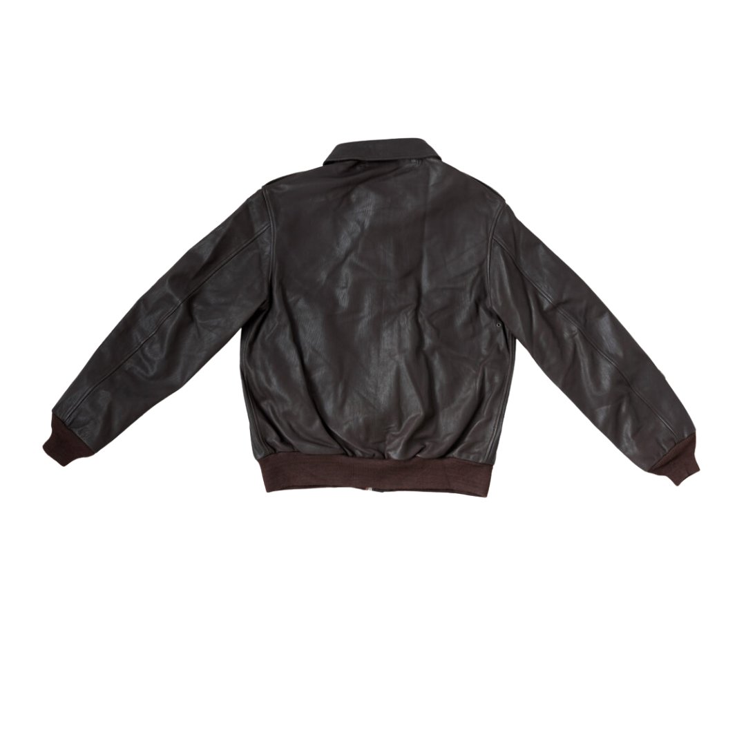 ジャケット・アウター archive leather flight jacket A-2 brown A-2 Flight Jacket – Seal Brown – URBAN LEATHER WEAR