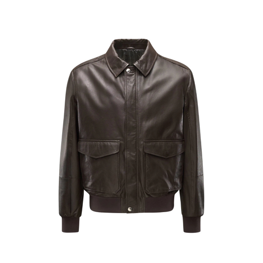 A-2 Leather Jacket Dark Brown URBAN LEATHER WEAR LTD