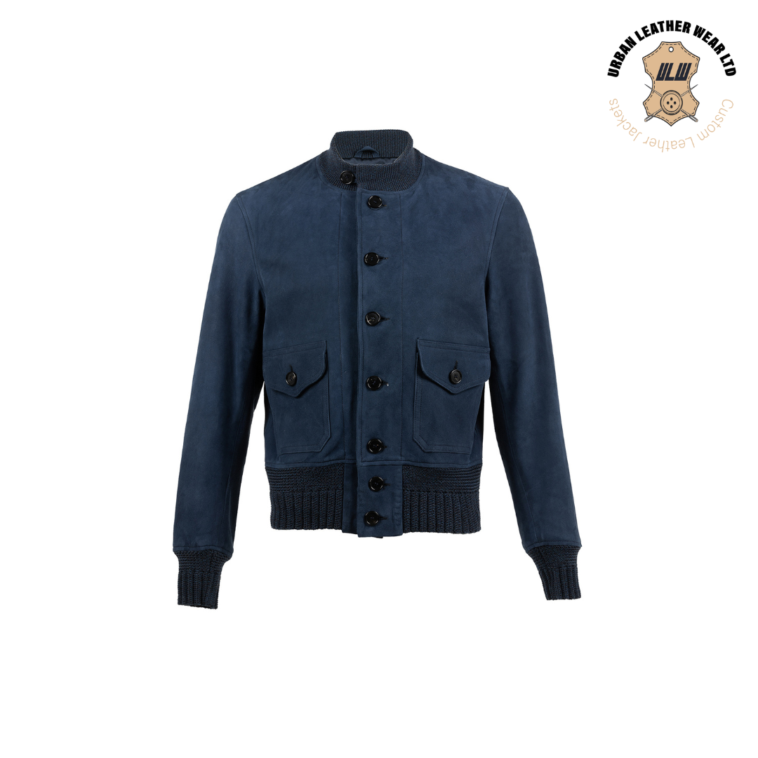 Short Navy blue A-1 Flying jacket URBAN LEATHER WEAR LTD