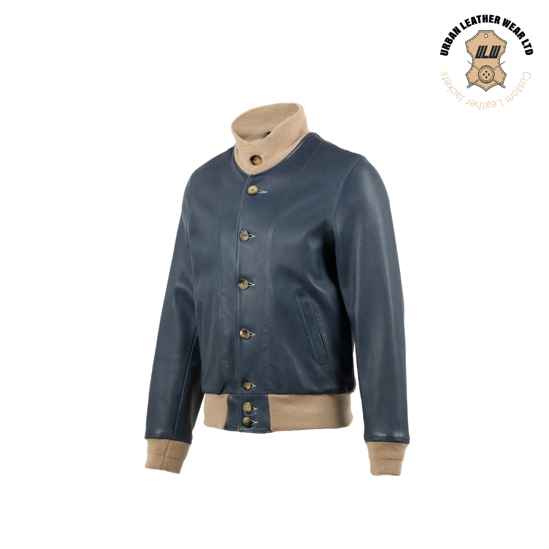 A1 – Vintage Navy Blue Flight Jacket URBAN LEATHER WEAR LTD