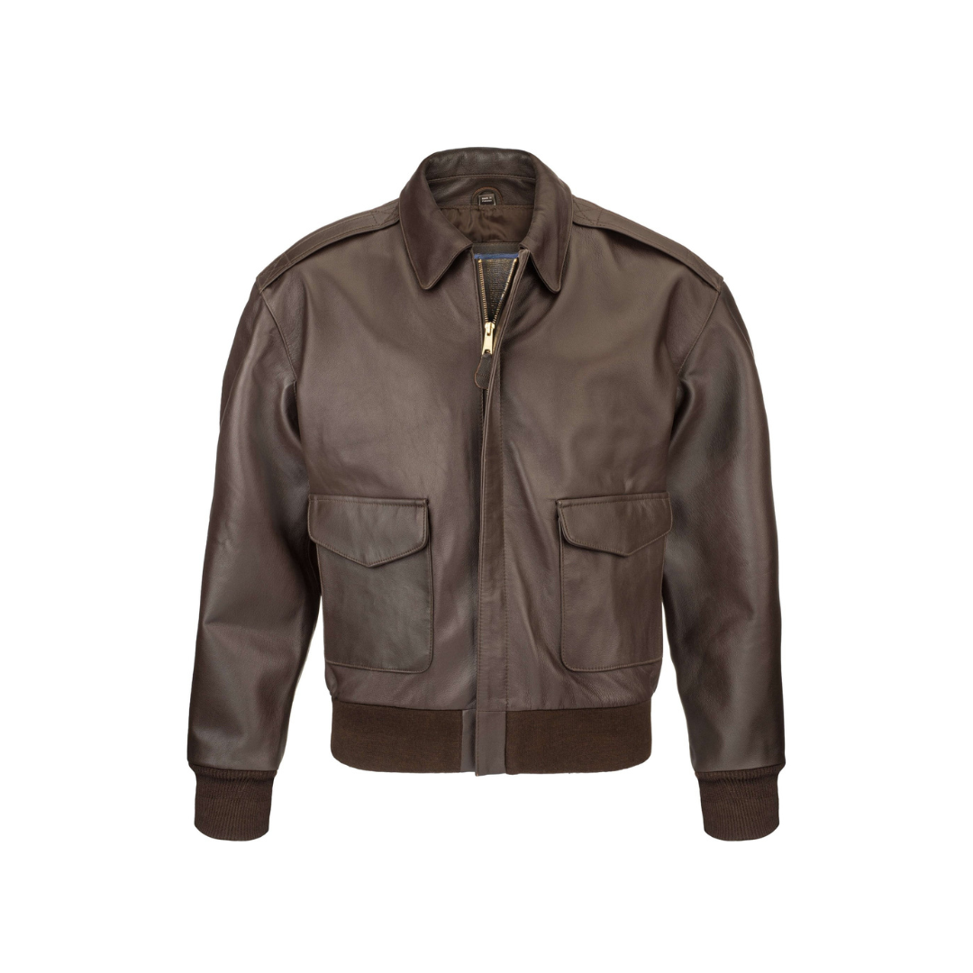 A2 Brown Vintage Bomber Jacket URBAN LEATHER WEAR LTD