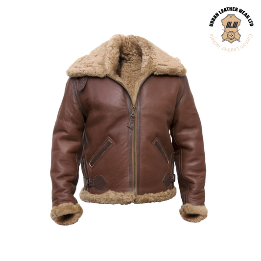 B-6 Leather Flight Jacket Brown URBAN LEATHER WEAR LTD