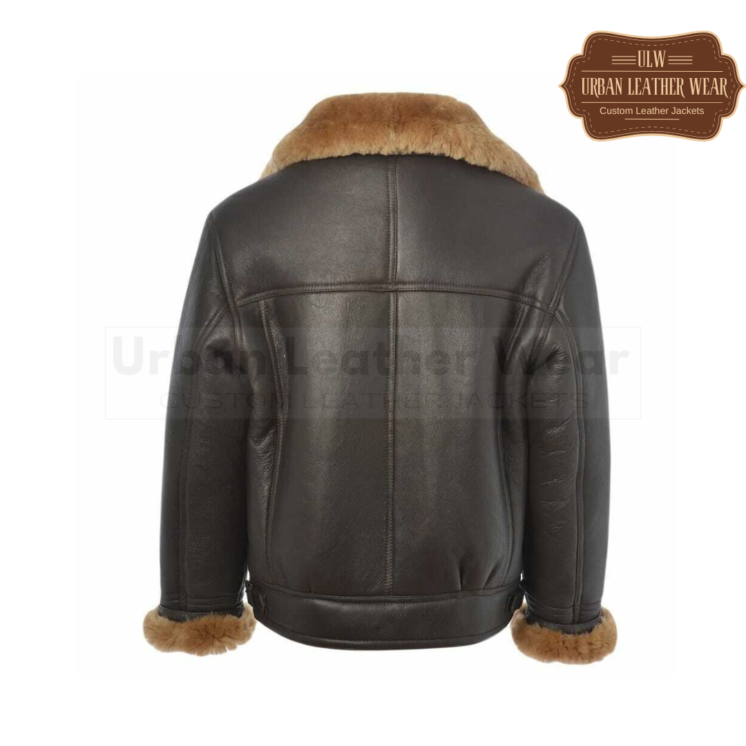 B3 Bomber RAF Flying Leather Jacket in brown