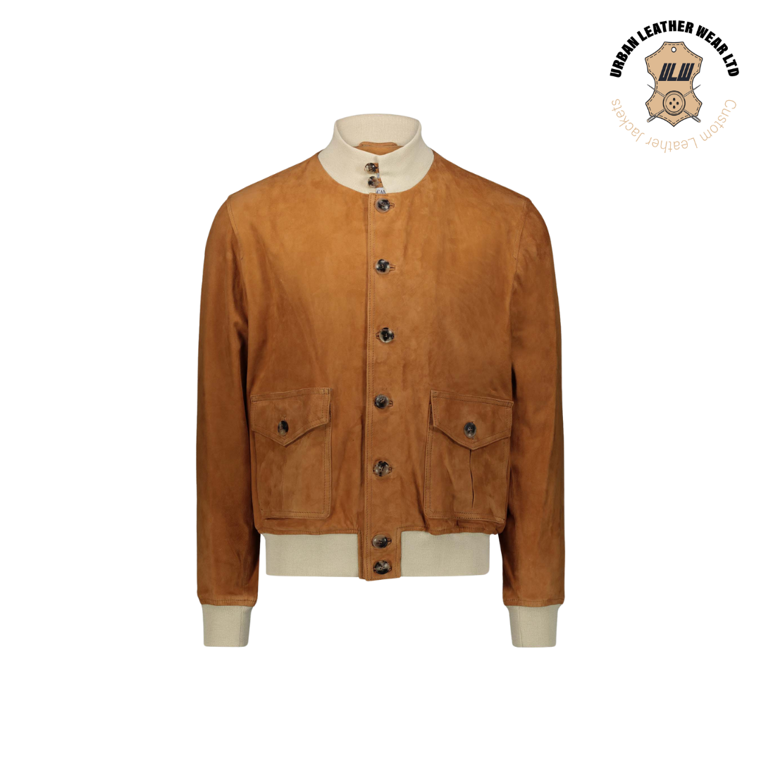 Leather Bomber A1 Jacket brown URBAN LEATHER WEAR LTD