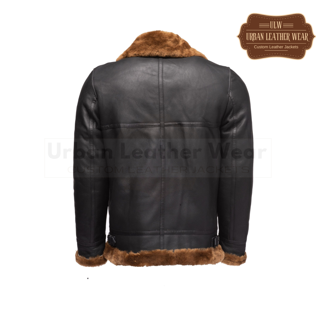 Men's B3 Bomber Aviator Shearling Leather Jacket