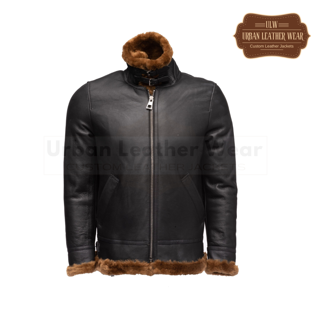 Men's B3 Bomber Aviator Shearling Leather Jacket