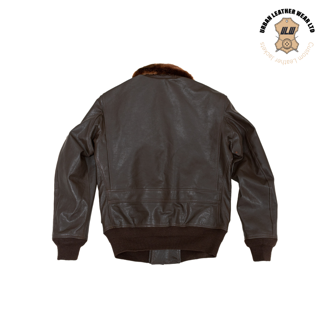 Men Aviator Jacket Type G-1 URBAN LEATHER WEAR LTD