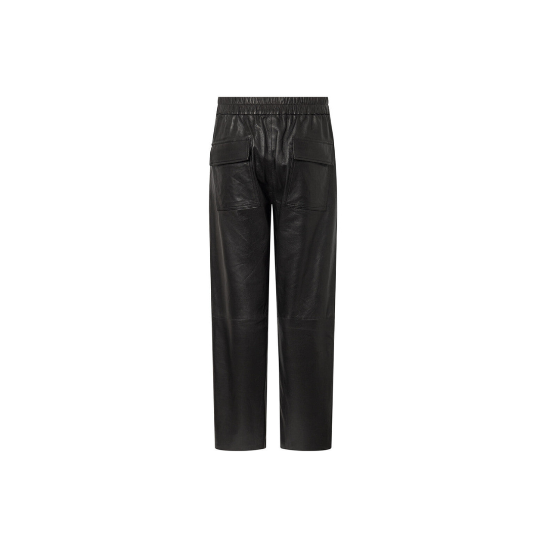 Ladies leather pants in full length  black URBAN LEATHER WEAR LTD