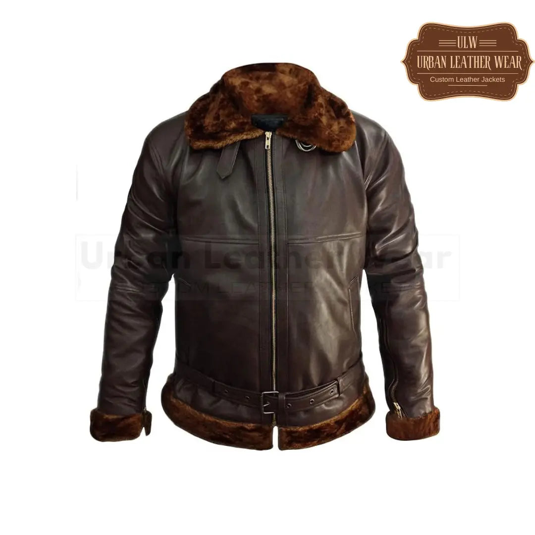 Leather Bomber Jackets for Men Aviator RAF Bomber Jacket

