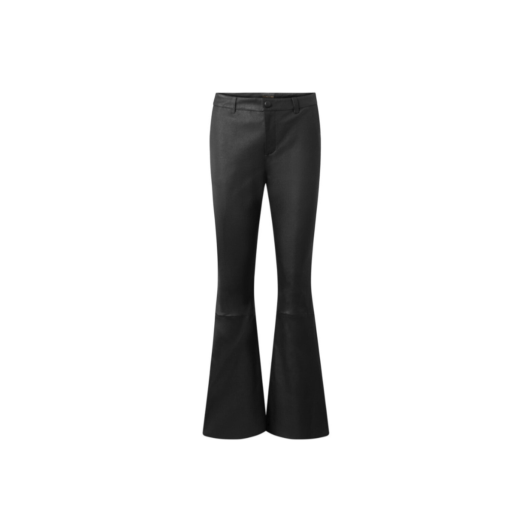 Women Leather Bell Bottom Pant URBAN LEATHER WEAR LTD