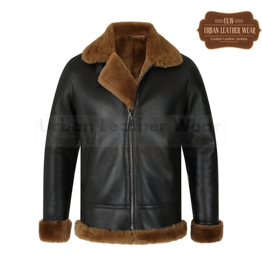 Men's B3 Bomber Aviator Shearling Leather Jacket