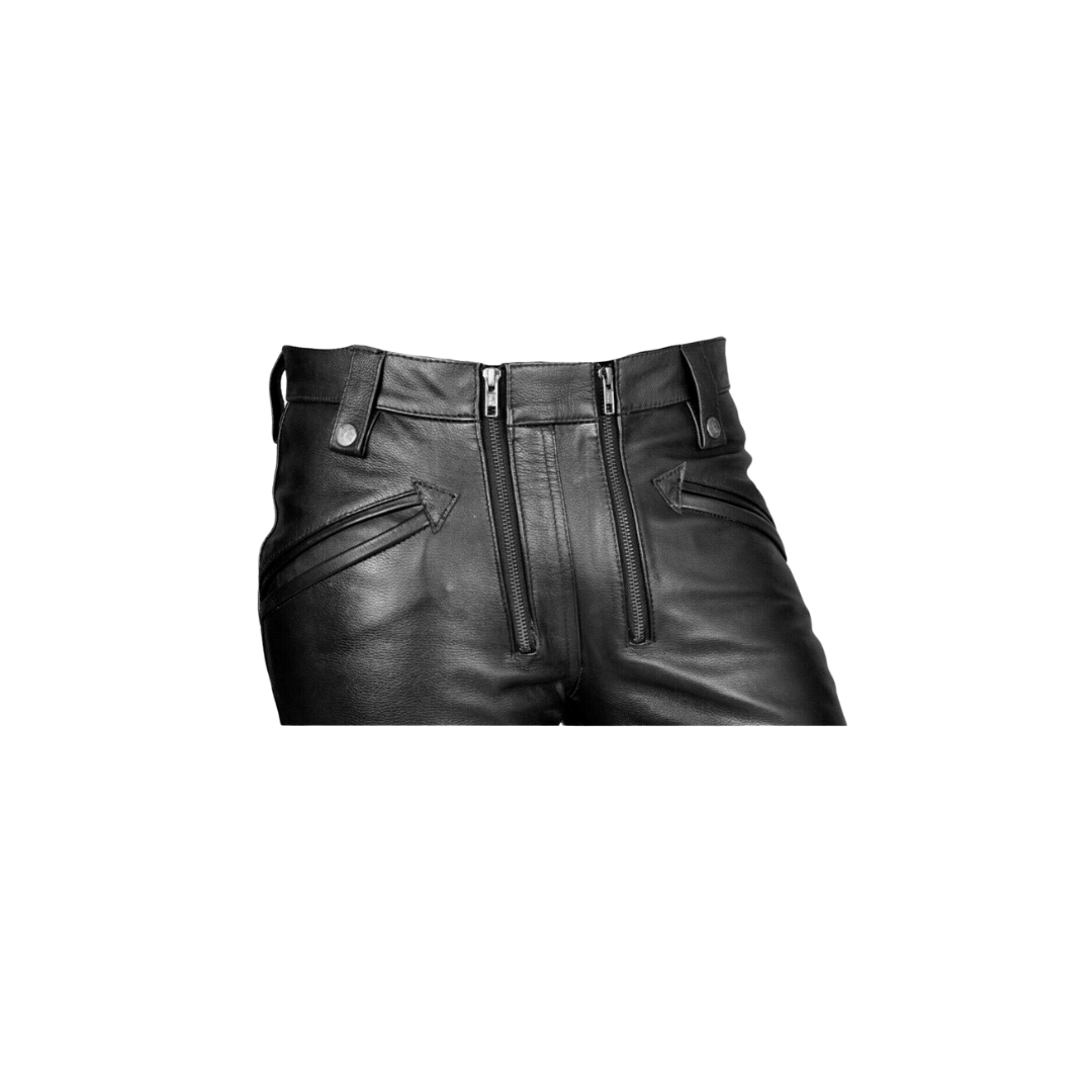 Black Leather Pant - Motorbike Biker Trouser URBAN LEATHER WEAR LTD