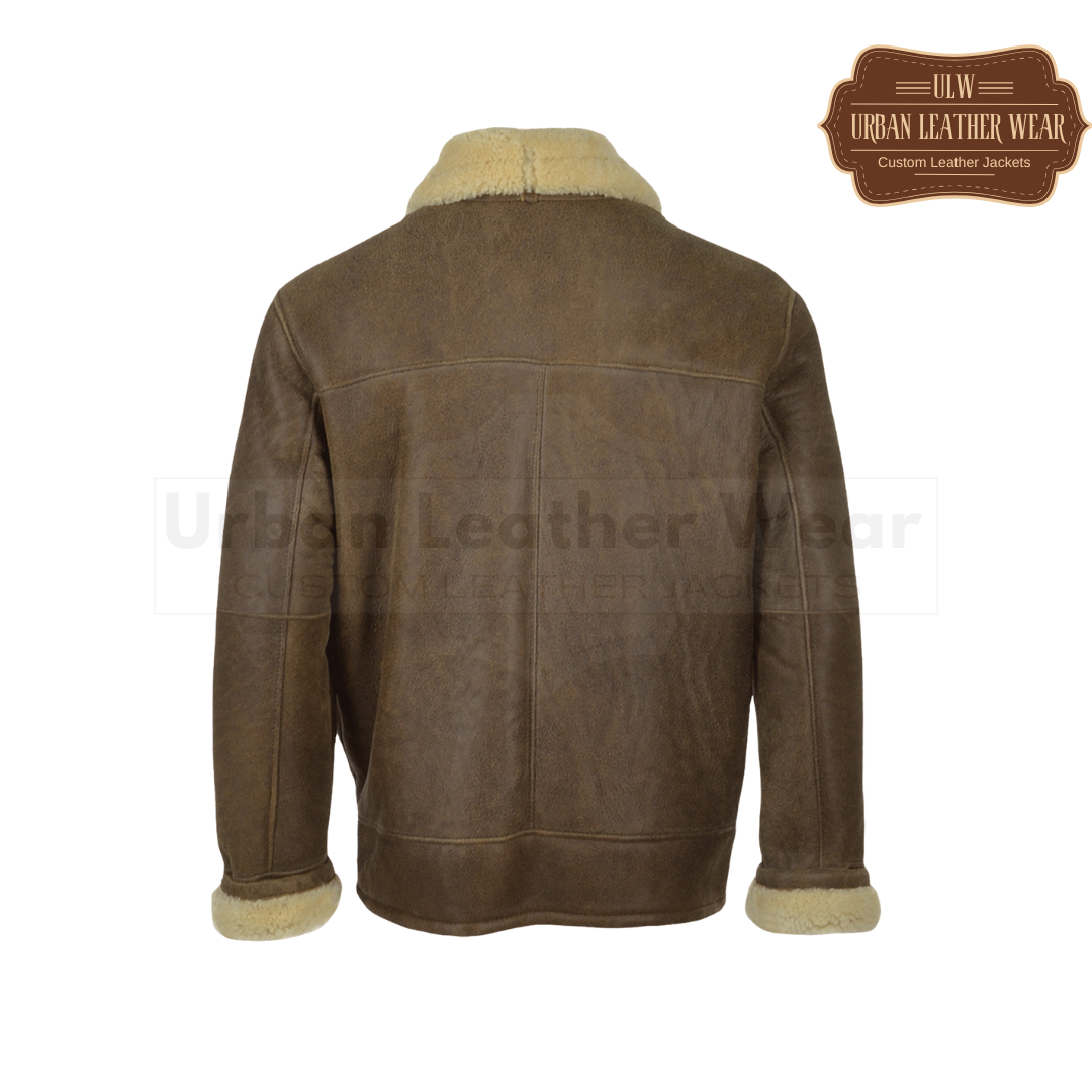 Shop our Men Brown B3 Aviator Shearling Flying Leather Jacket. 