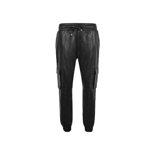Leather Cargo Pant Jogging Bottoms URBAN LEATHER WEAR LTD