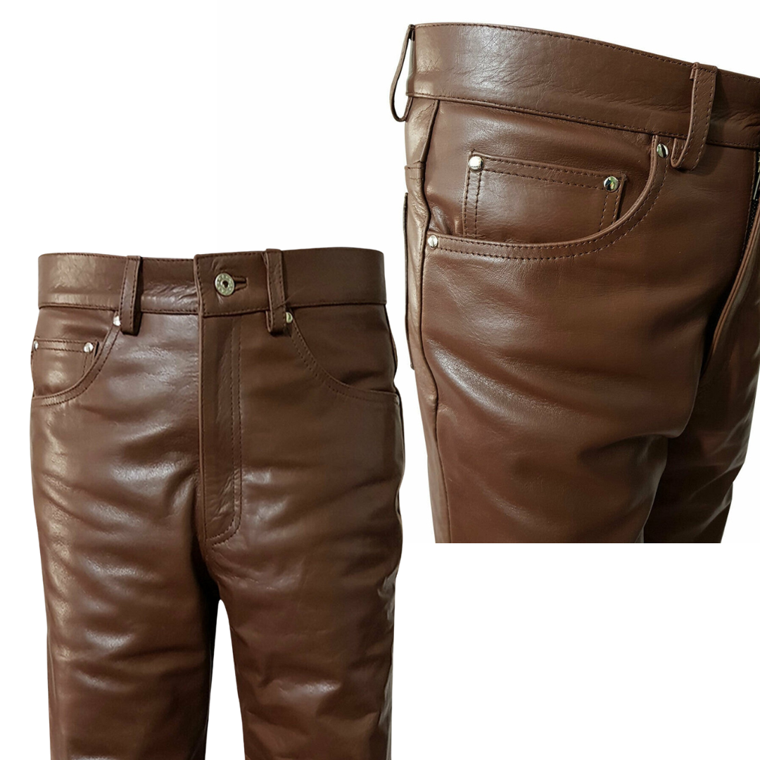 Leather Rider Biker Men Trouser URBAN LEATHER WEAR LTD