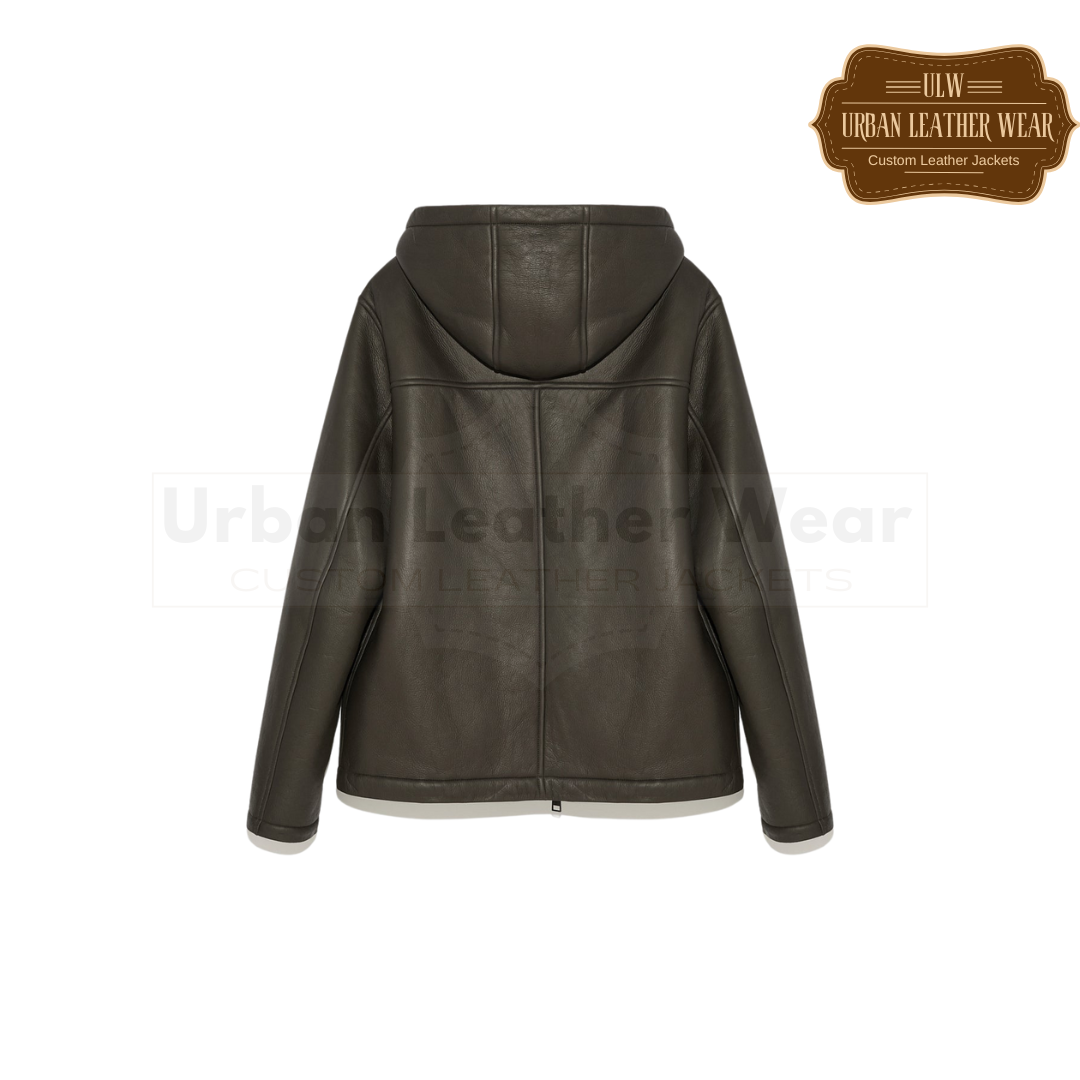 Men Silky Shearling Jacket URBAN LEATHER WEAR LTD