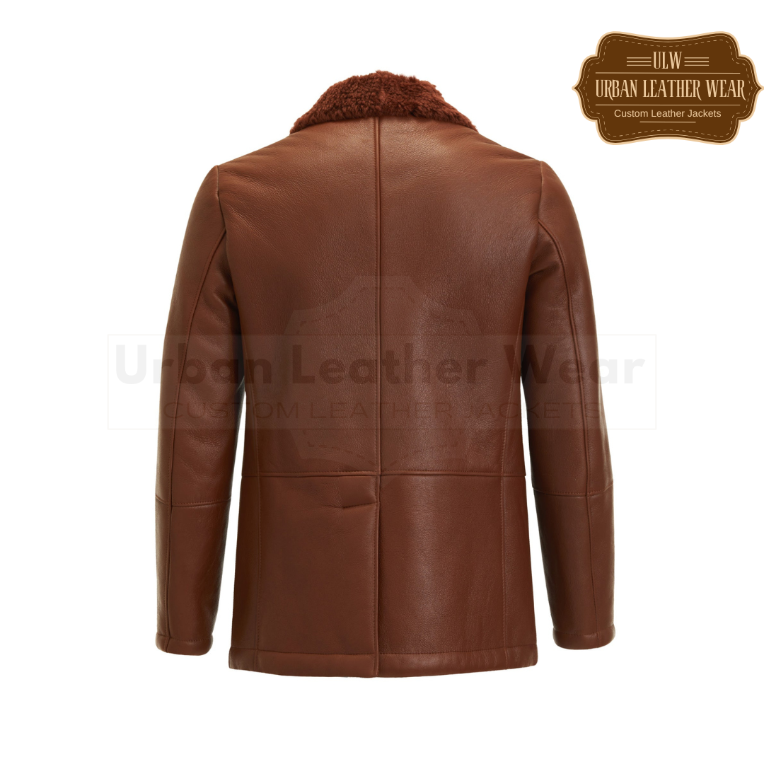 Tom shearling jacket brown coat URBAN LEATHER WEAR LTD