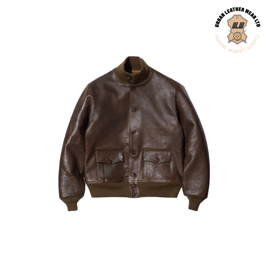 Type A-1 Flying Leather Jacket Brown URBAN LEATHER WEAR LTD