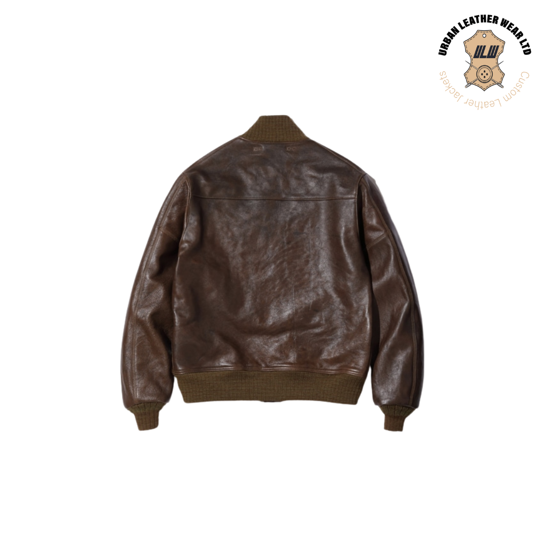 Type A-1 Flying Leather Jacket Brown URBAN LEATHER WEAR LTD