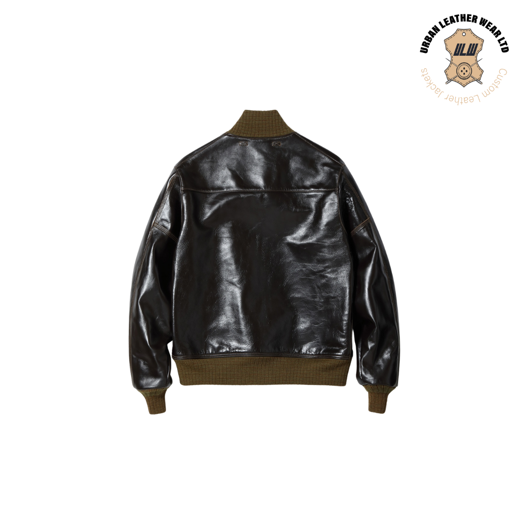 Type A-1 Flying Leather Jacket Black URBAN LEATHER WEAR LTD