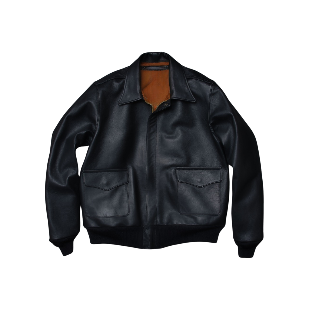 Type A-2 Flight Jacket Black URBAN LEATHER WEAR LTD