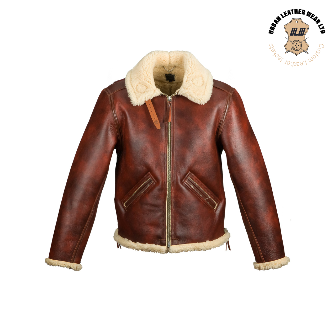 USAAF Type B-6 Leather Brown Bomber Jacket URBAN LEATHER WEAR LTD