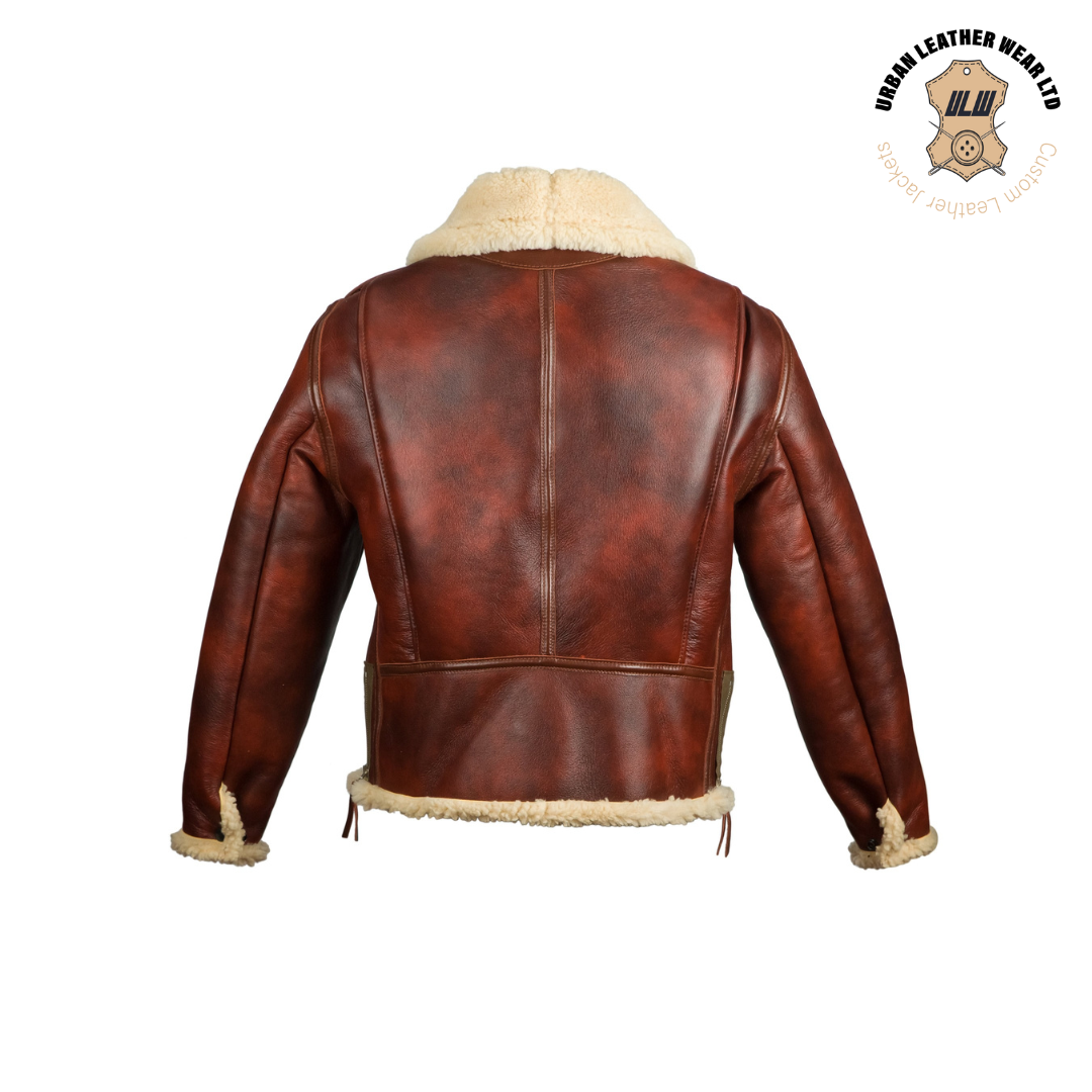 USAAF Type B-6 Leather Brown Bomber Jacket URBAN LEATHER WEAR LTD